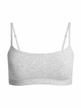 SKIMS Light Gray Cotton Jersey Scoop Bralette